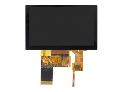 5寸触摸显示屏 带电容触摸 高清高亮 40pin RGB接口 TFT LCD电容触摸贴合液晶总成